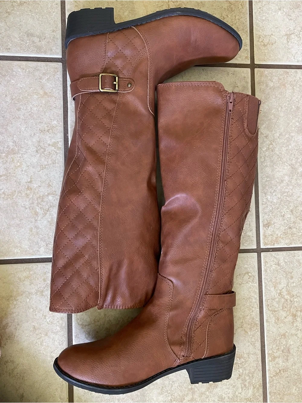 St. John's Bay Brown Quilted Boots